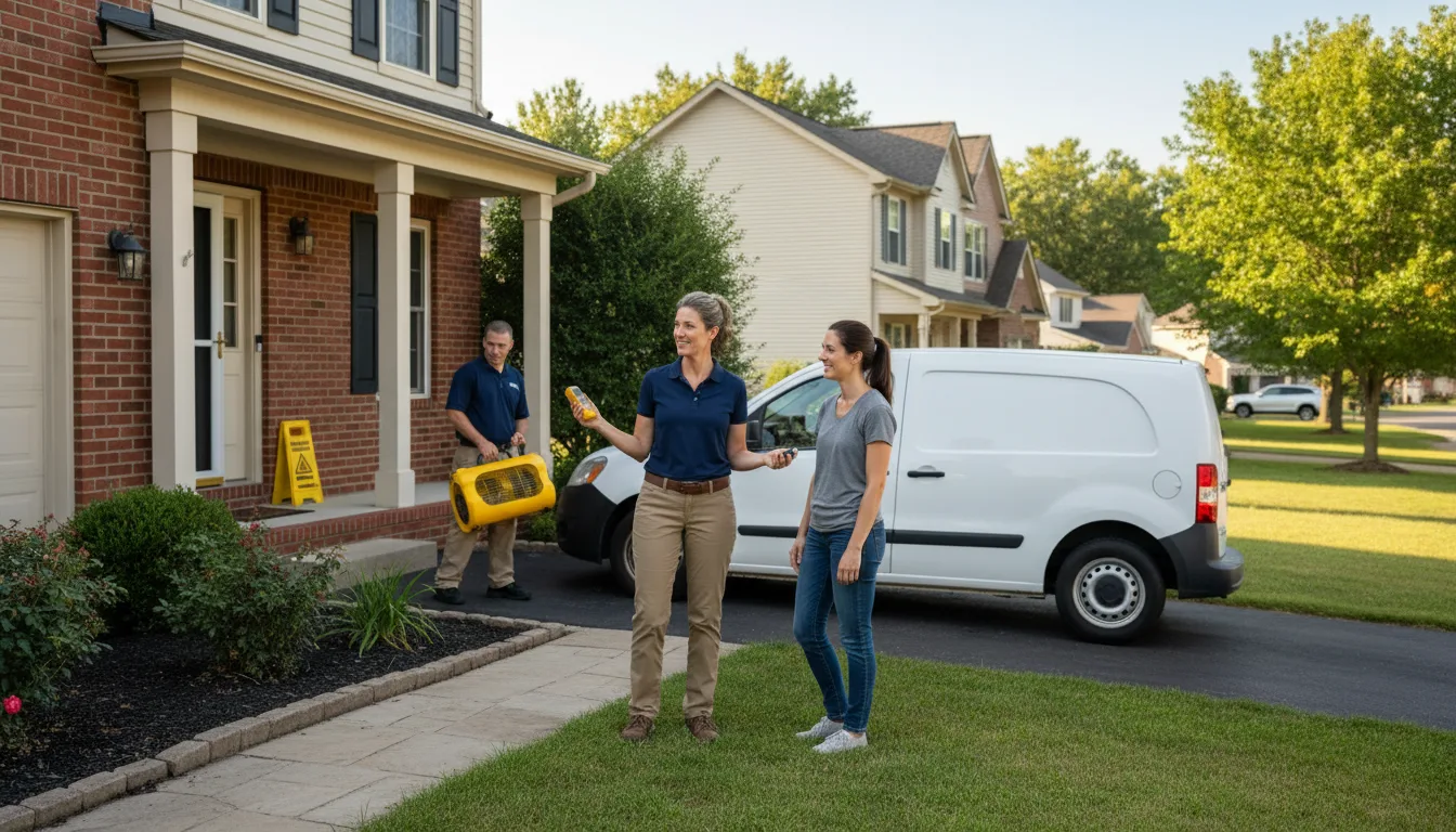 Residential water damage restoration in Franktown, CO